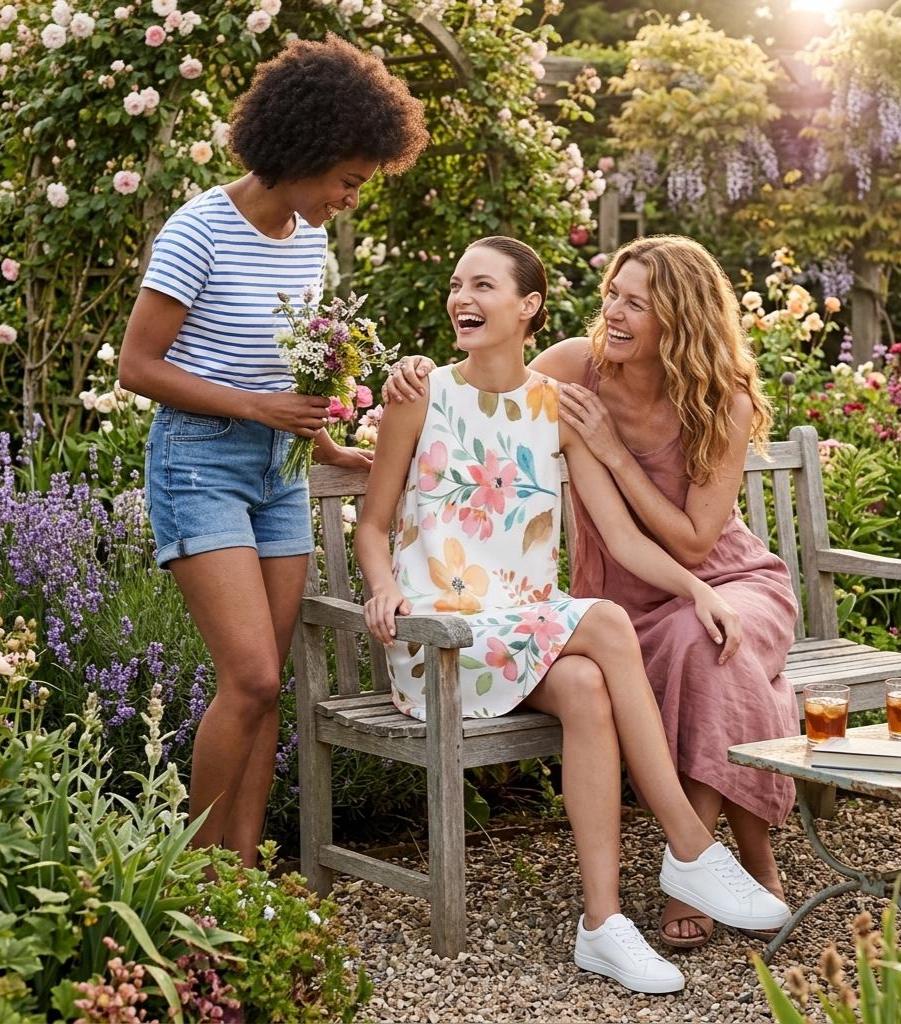 Floral Cottagecore A-Line Dress | Sleeveless Summer Dress with Pockets