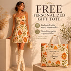Retro Floral Slip Mini Dress | 70s Boho Vacation Dress