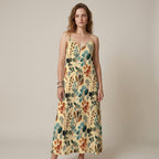 Floral Sling Maxi Dress | Sleeveless Boho Vacation Dress
