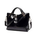 Women's structured PU shoulder bag, 32 × 25 × 14 cm