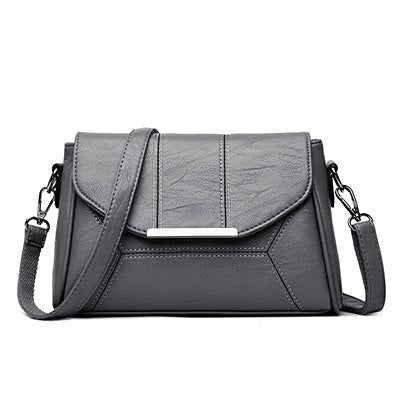 Women's soft PU crossbody shoulder bag, 26 × 8 × 17 cm