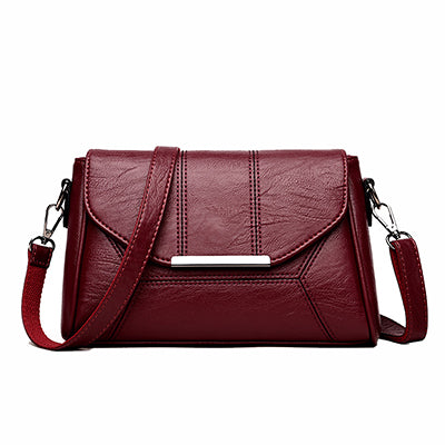 Women's soft PU crossbody shoulder bag, 26 × 8 × 17 cm