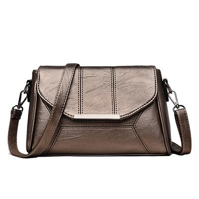 Women's soft PU crossbody shoulder bag, 26 × 8 × 17 cm