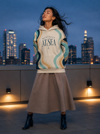 Mentally at Sea retro wave hoodie additional view