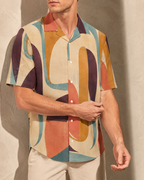 Men's All Over Print Hawaiian Shirt With Chest Pocket(ModelT58)