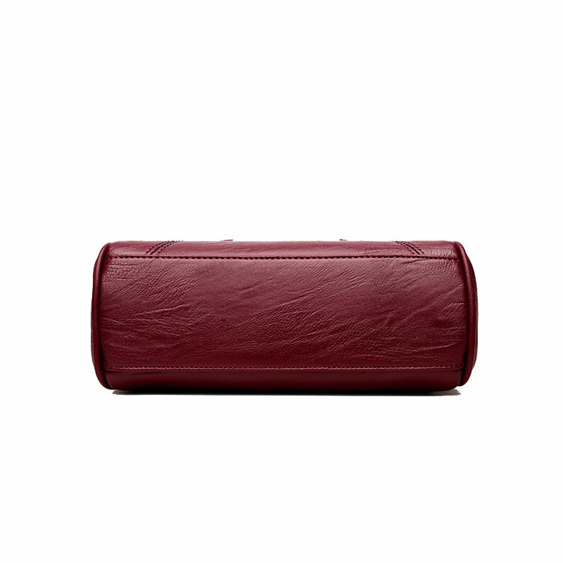 Women's soft PU crossbody shoulder bag, 26 × 8 × 17 cm