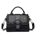 Women's PU flap shoulder bag with magnetic closure in seven colors