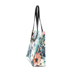 Floral Matching Tote Bag | PU Leather Summer Vacation Purse