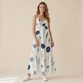 Floral A-Line Maxi Dress | Relaxed Sleeveless Vacation Dress