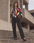 70s print jacket editorial styling