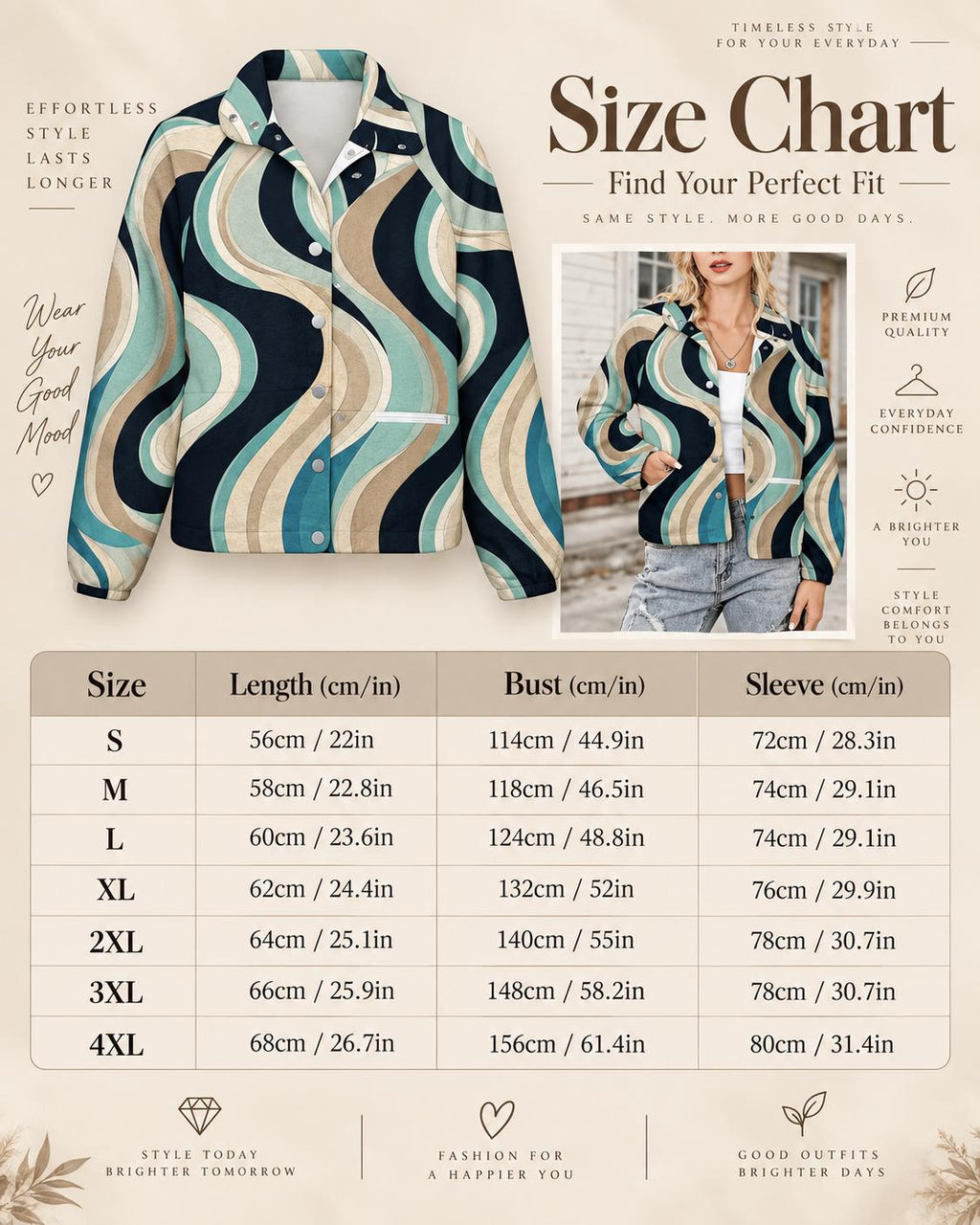Women's retro shacket outfit