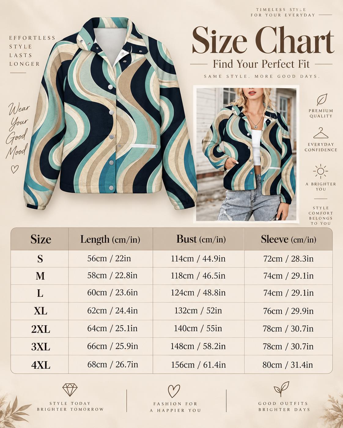 Women's retro shacket outfit