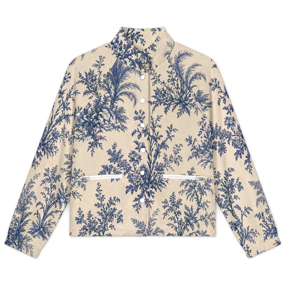 Toile flannel jacket close view