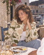 Olive nautical shacket styled view