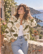 Women's olive coastal jacket alternate view