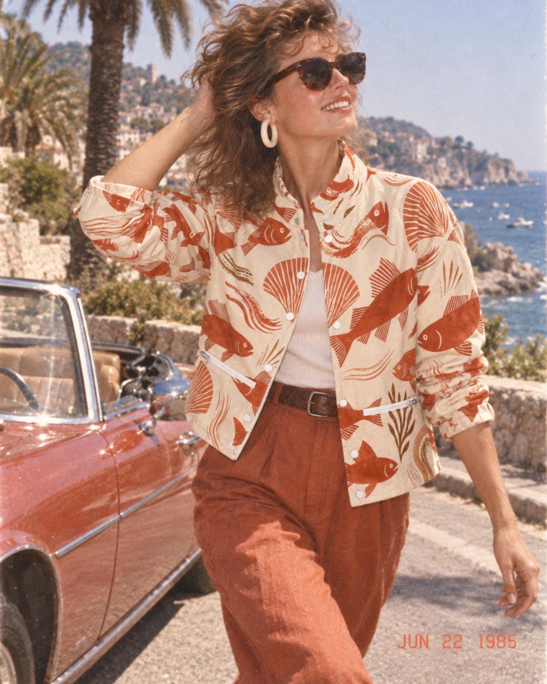 Vintage nautical jacket styled look