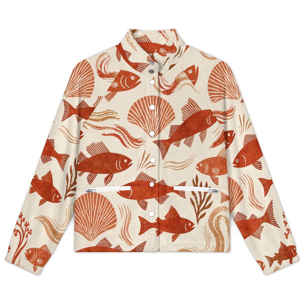 Terracotta flannel shacket product view
