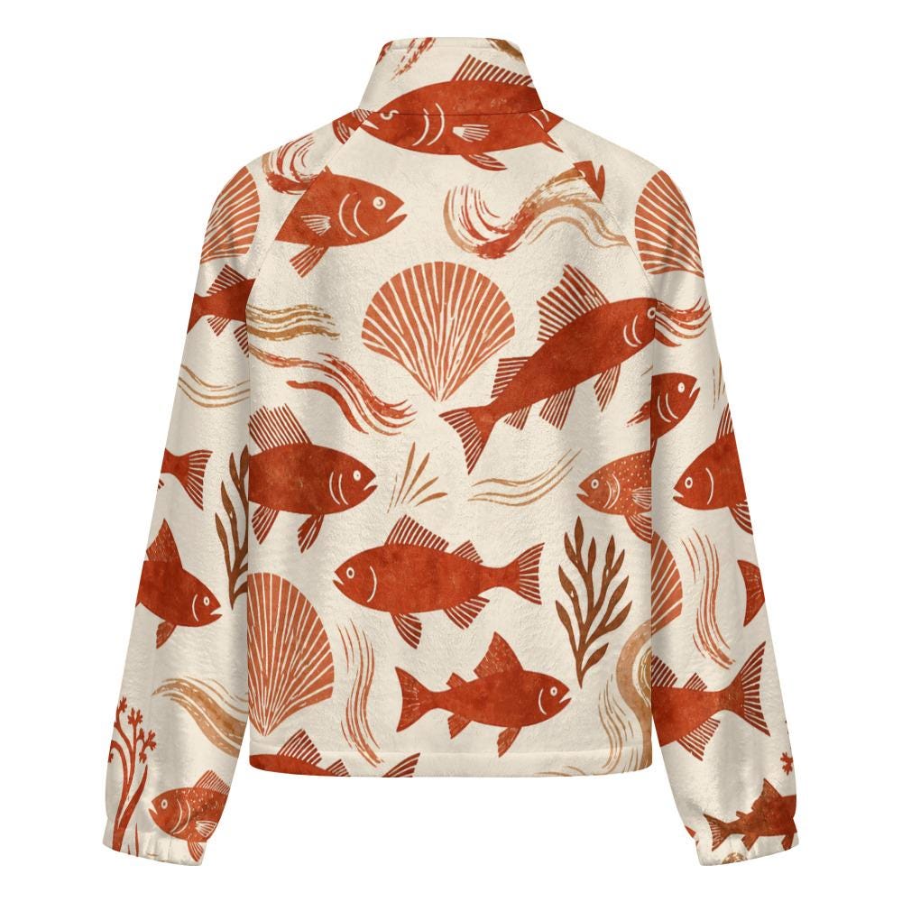 Terracotta fish jacket alternate product view