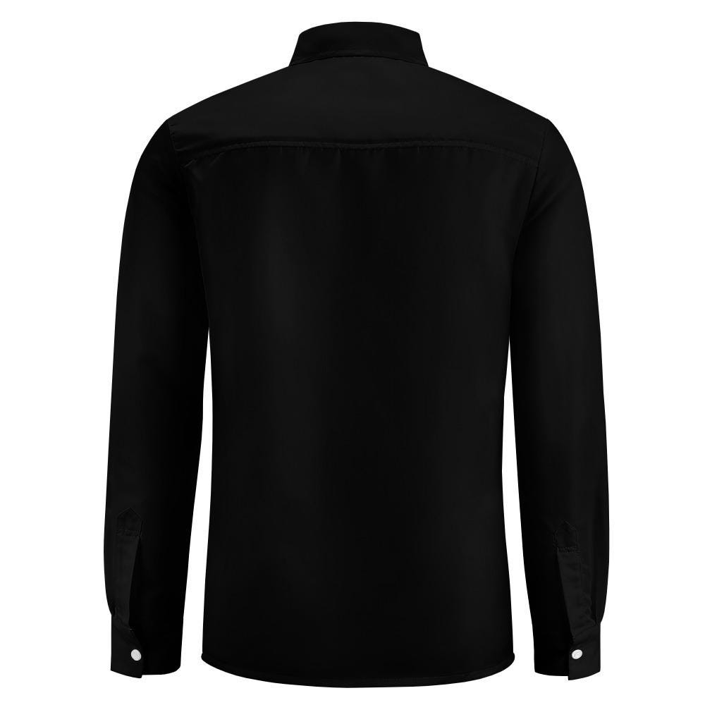ByZaynCo Black Peach-Skin Button-Up Shirt | Long Sleeve — product image 13