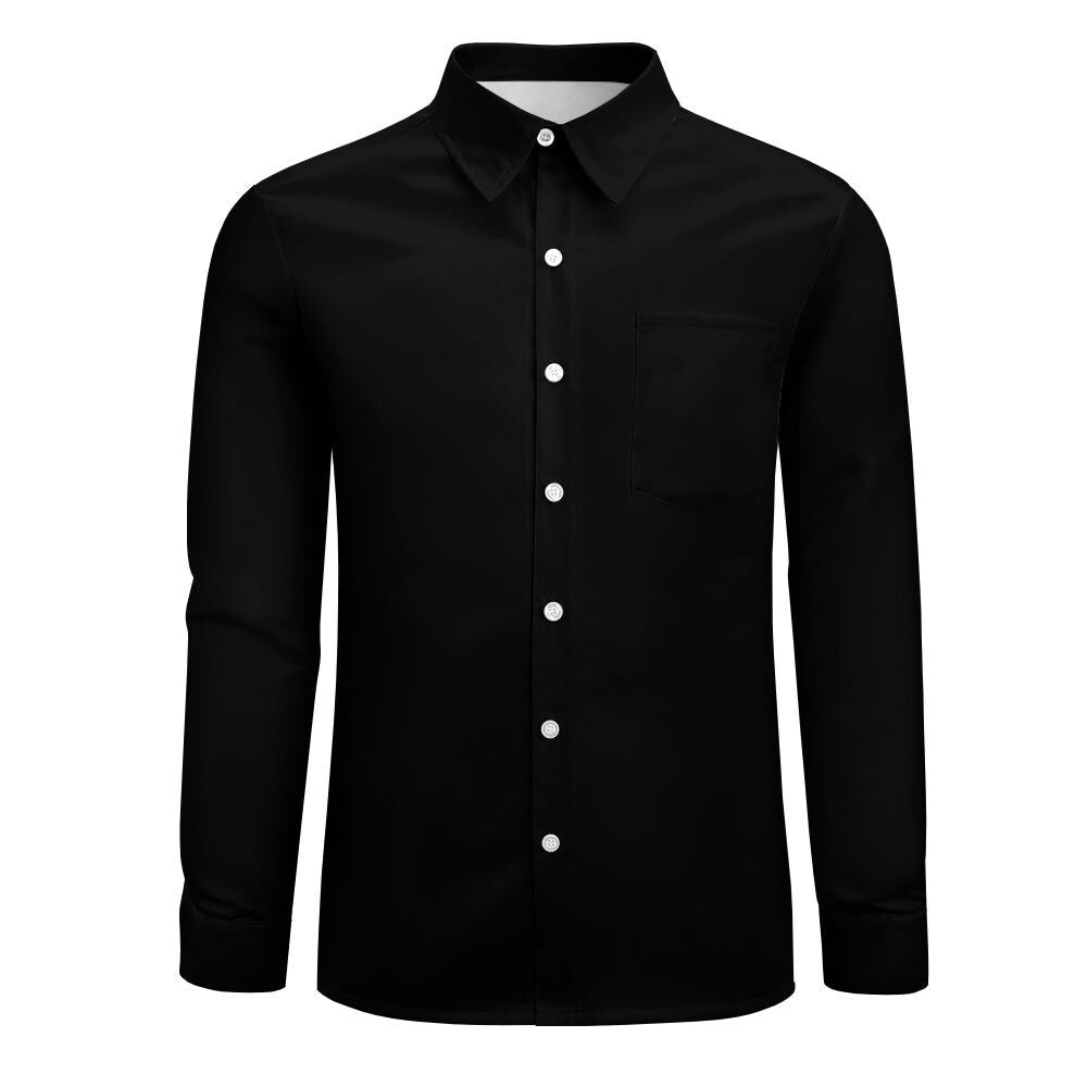 ByZaynCo Black Peach-Skin Button-Up Shirt | Long Sleeve — product image 15