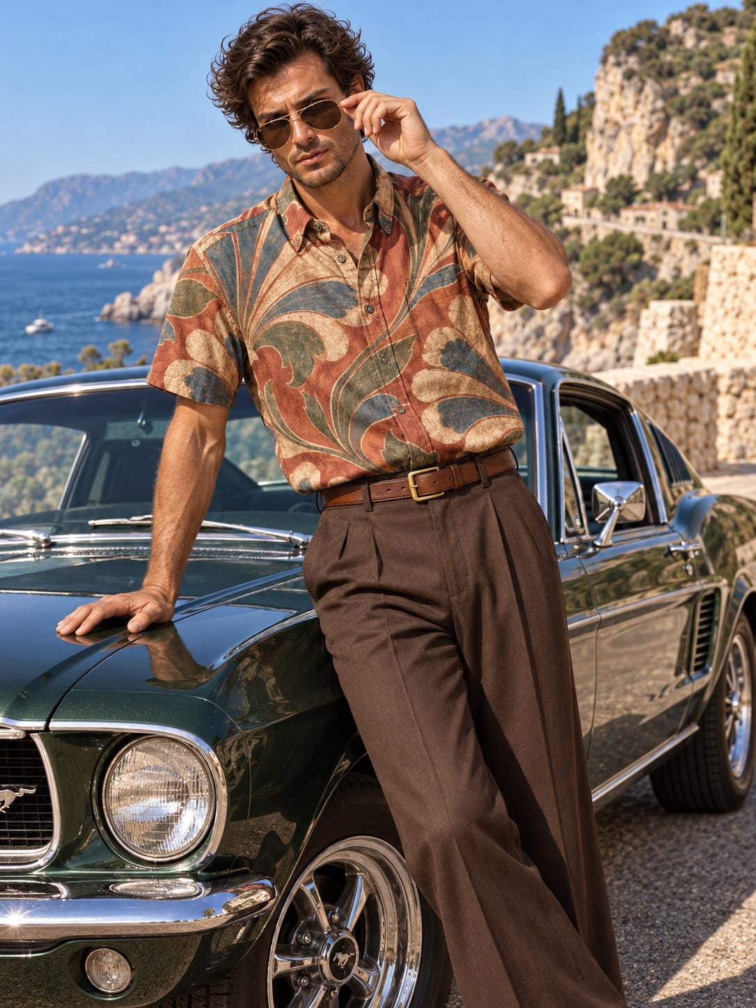ByZaynCo Terracotta Baroque Slub Cotton Shirt | Short Sleeve — product image 5