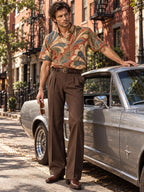 ByZaynCo Terracotta Baroque Slub Cotton Shirt | Short Sleeve — product image 13