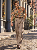 ByZaynCo Terracotta Baroque Slub Cotton Shirt | Short Sleeve — product image 14