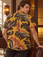 ByZaynCo Mustard 70s Slub Cotton Shirt | Short Sleeve — product image 2