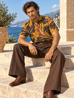 ByZaynCo Mustard 70s Slub Cotton Shirt | Short Sleeve — product image 10
