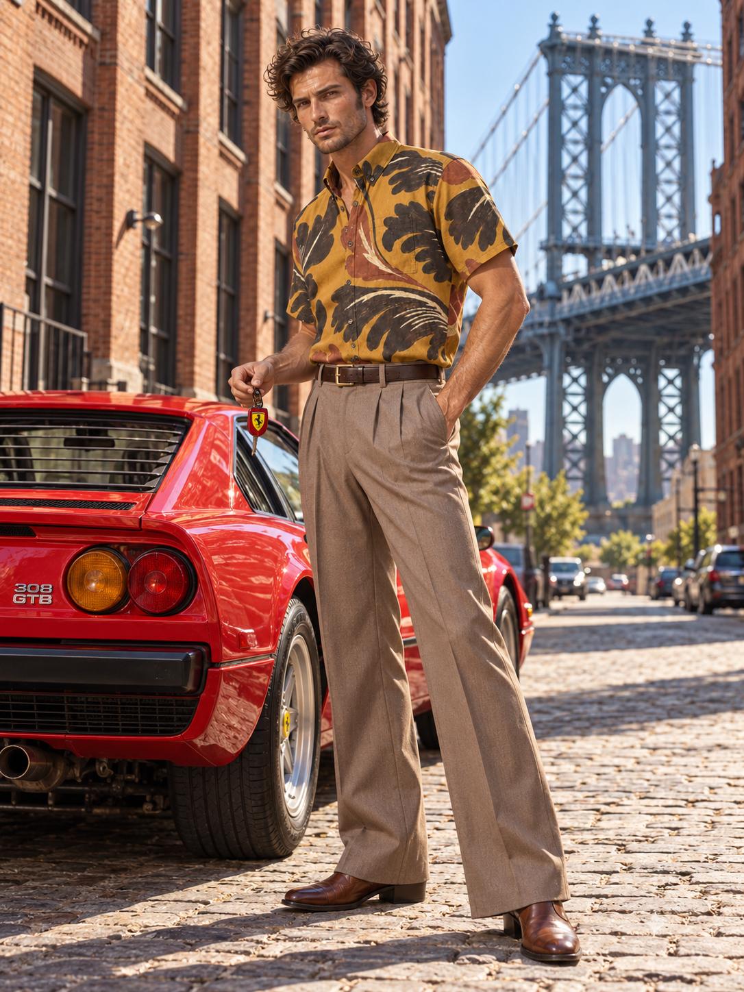 ByZaynCo Mustard 70s Slub Cotton Shirt | Short Sleeve — product image 11