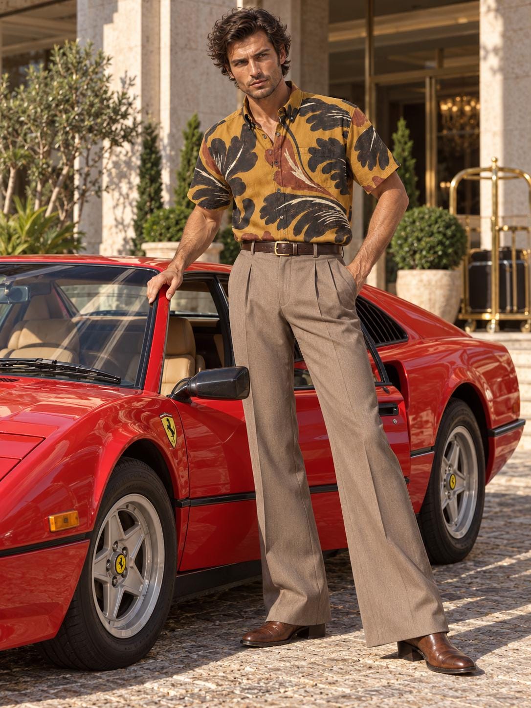 ByZaynCo Mustard 70s Slub Cotton Shirt | Short Sleeve — product image 12
