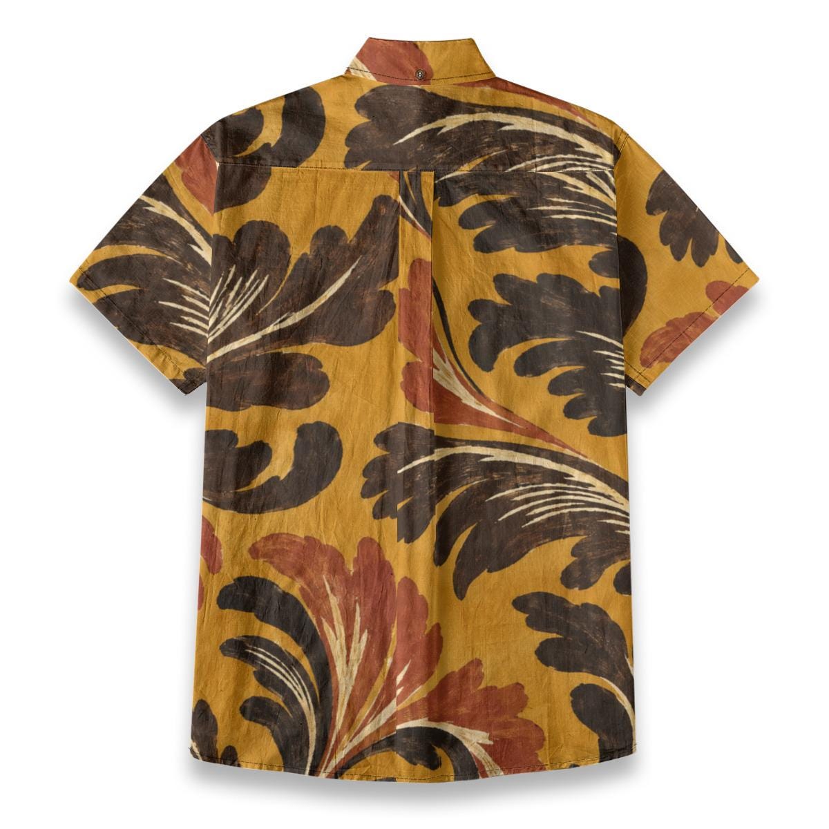 ByZaynCo Mustard 70s Slub Cotton Shirt | Short Sleeve — product image 20