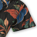 ByZaynCo Black Floral Slub Cotton Shirt | Short Sleeve — product image 10