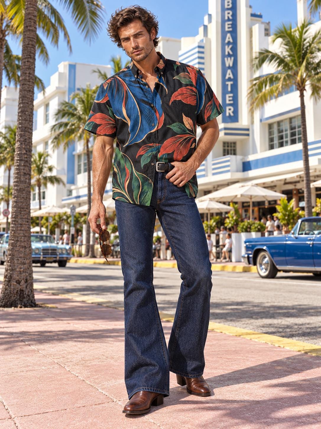 ByZaynCo Black Floral Slub Cotton Shirt | Short Sleeve — product image 13