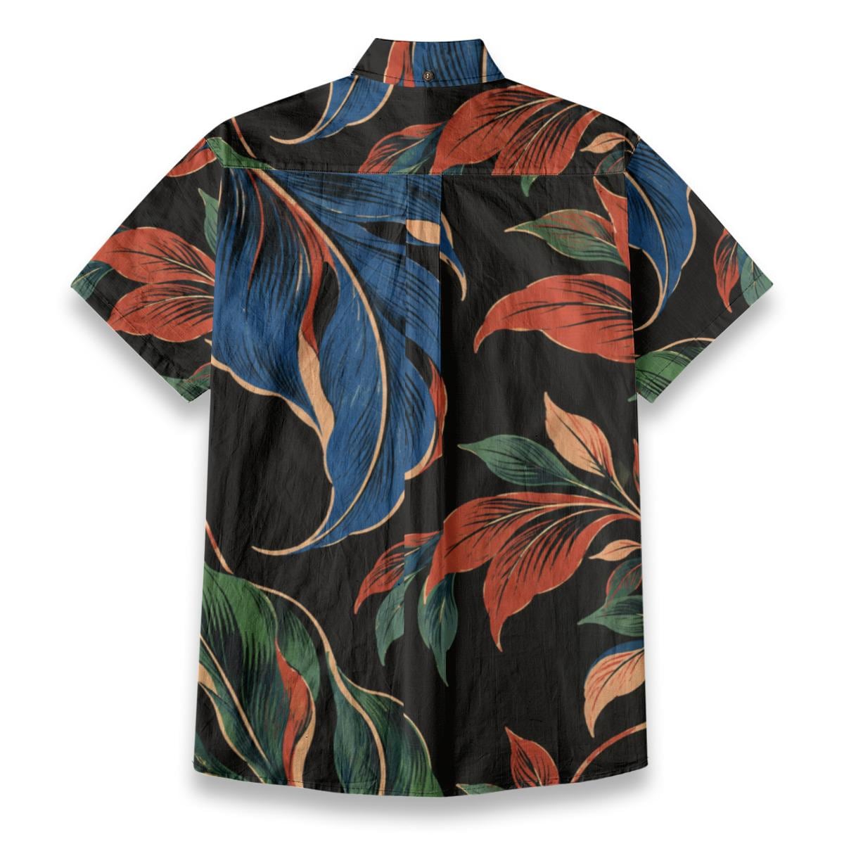 ByZaynCo Black Floral Slub Cotton Shirt | Short Sleeve — product image 17
