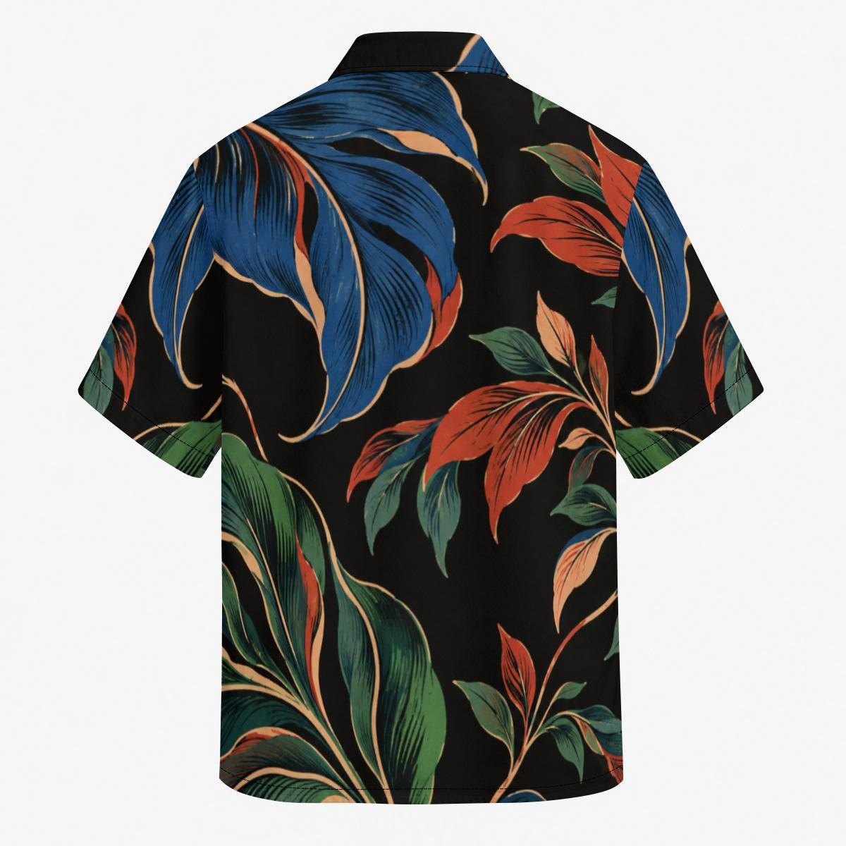 ByZaynCo Black Floral Cotton Poplin Camp Collar Shirt — product image 7