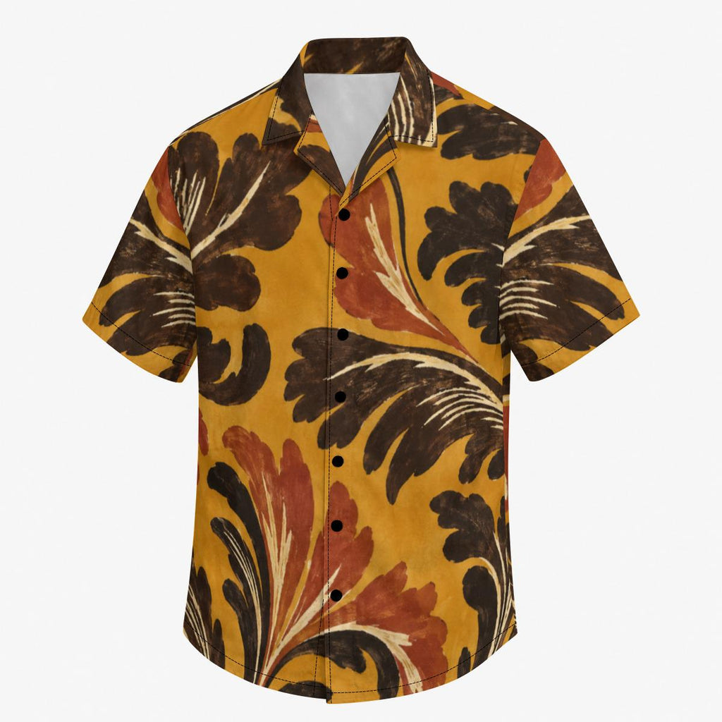ByZaynCo Mustard 70s Cotton Poplin Camp Collar Shirt — product image 6