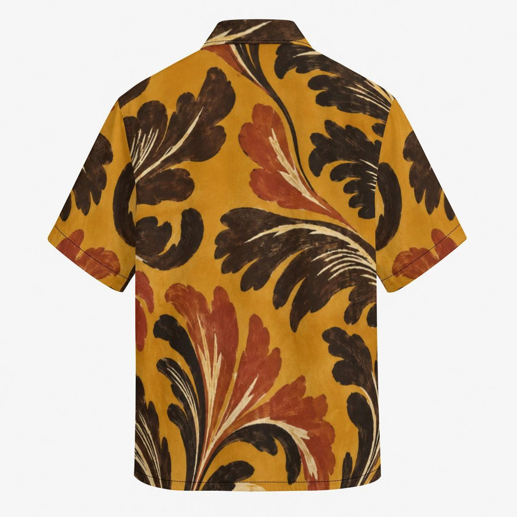 ByZaynCo Mustard 70s Cotton Poplin Camp Collar Shirt — product image 7