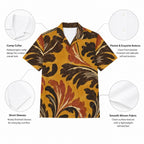 ByZaynCo Mustard 70s Cotton Poplin Camp Collar Shirt — product image 8