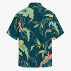 ByZaynCo Teal Botanical Cotton Poplin Camp Collar Shirt — product image 7
