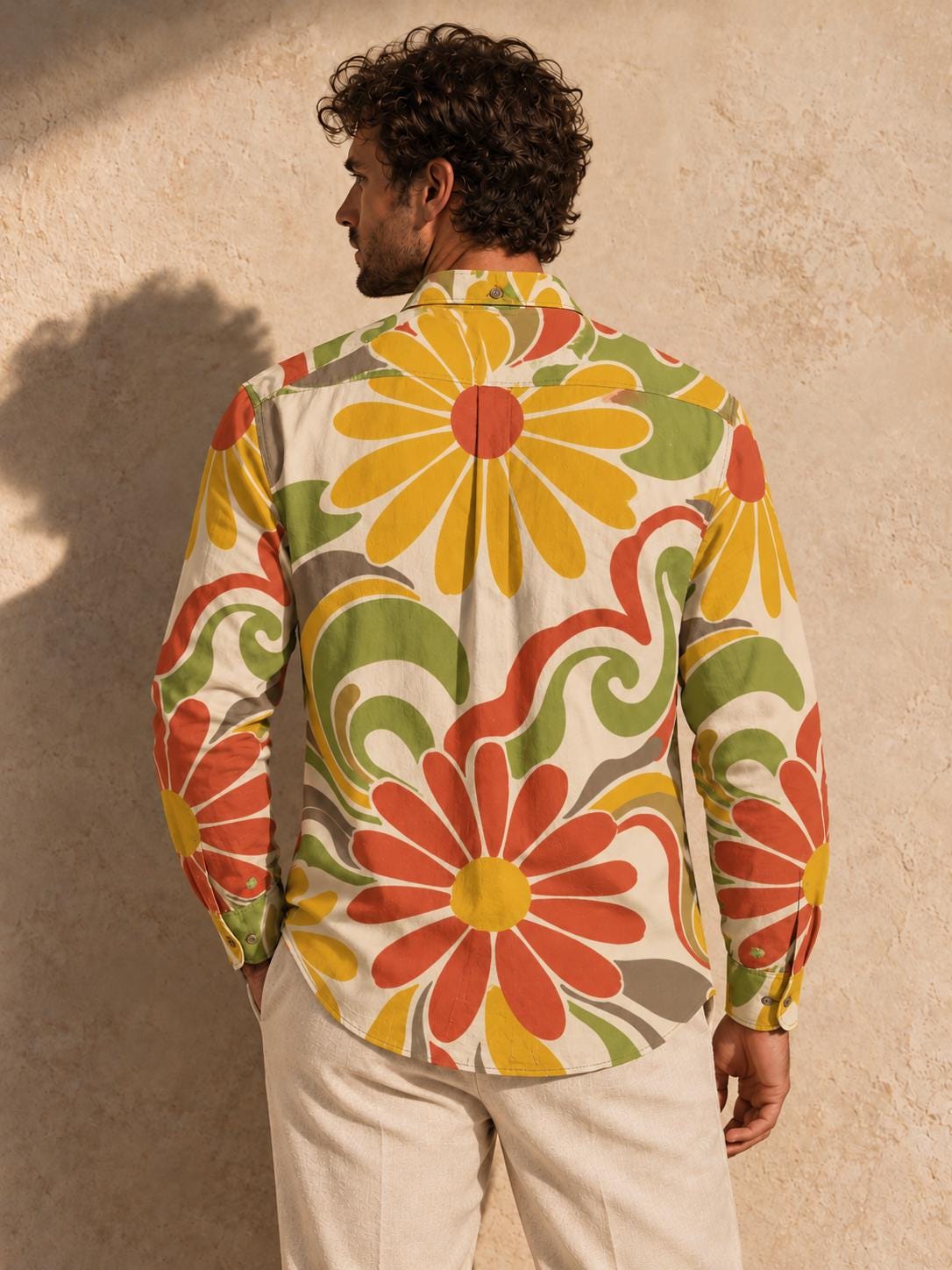 ByZaynCo 70s Daisy Slub Cotton Shirt | Long Sleeve — product image 2