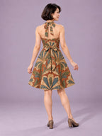 ByZaynCo Terracotta Baroque Halter Skater Dress — product image 2