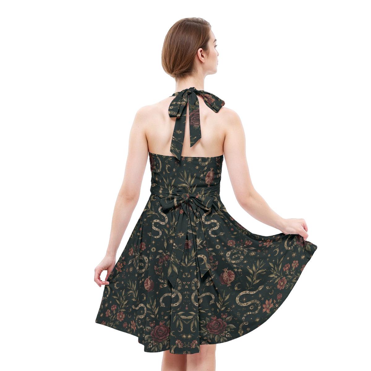 ByZaynCo Celestial Snake Halter Skater Dress — product image 5