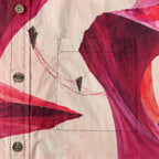 ByZaynCo Pink Abstract Slub Cotton Shirt | Long Sleeve — product image 3