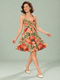 ByZaynCo Coral Poppy Halter Skater Dress — product image 1