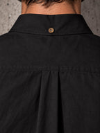 ByZaynCo men's black slub cotton long-sleeve shirt — product view 4