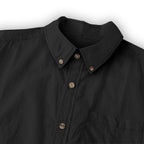 ByZaynCo men's black slub cotton long-sleeve shirt — product view 13