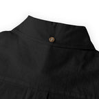 ByZaynCo men's black slub cotton long-sleeve shirt — product view 14