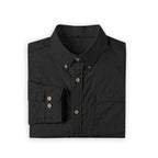 ByZaynCo men's black slub cotton long-sleeve shirt — product view 15