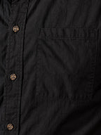 ByZaynCo men's black slub cotton short-sleeve shirt — product view 10